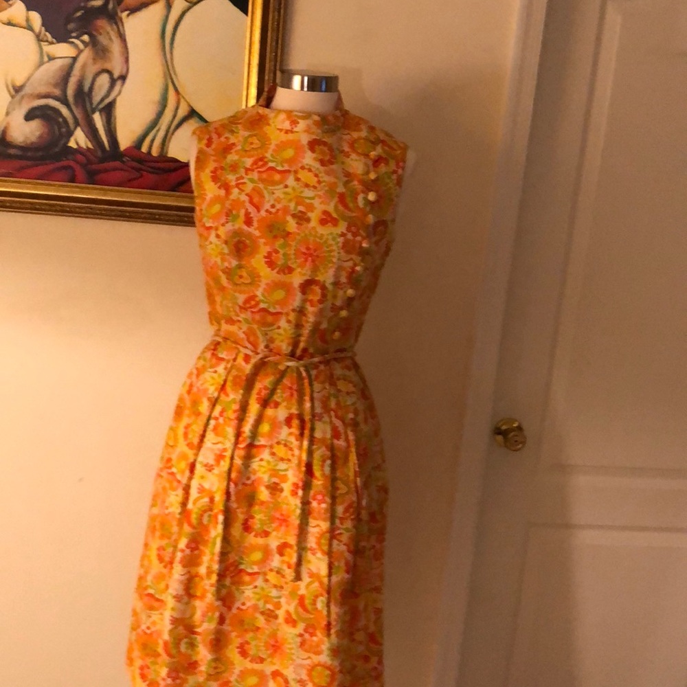 Vintage Dress with Bold Colors